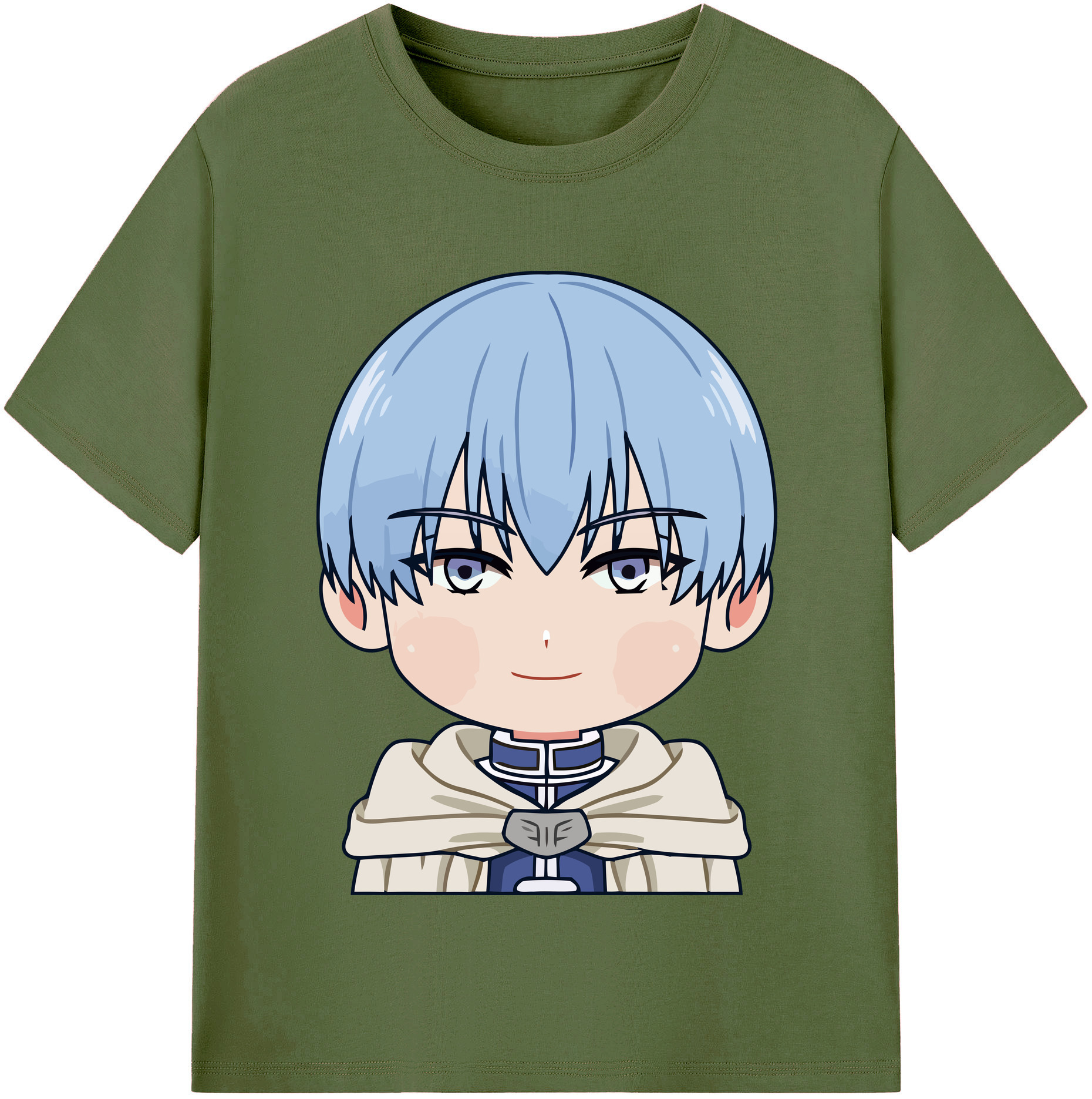 （画像用） 葬送のフリーレン Frieren 綿100％半袖Tシャツ（フロントプリント）